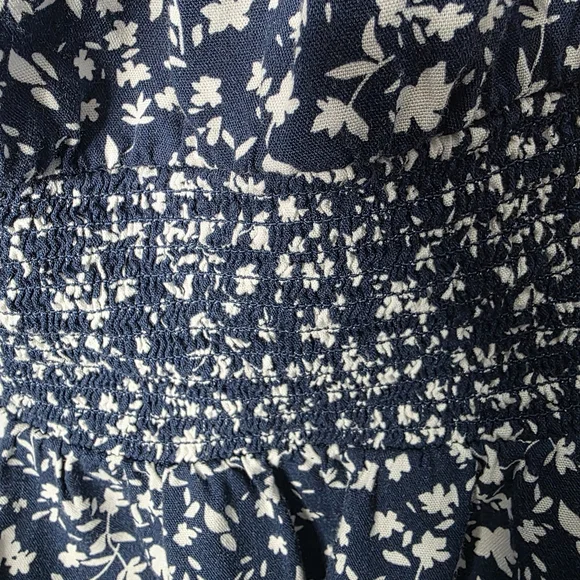 Old Navy Navy Floral Ruffled Strap Mini Dress Size US/XL - Picture 11 of 13